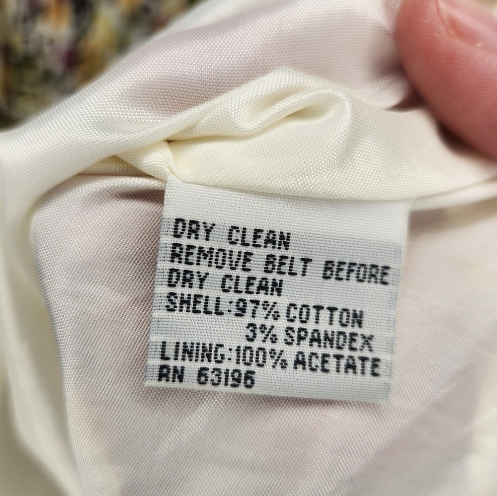 Vintage 90s Talbots Hawaiian Leaf Print Cotton Sundress Size 12 - Picture 12 of 12